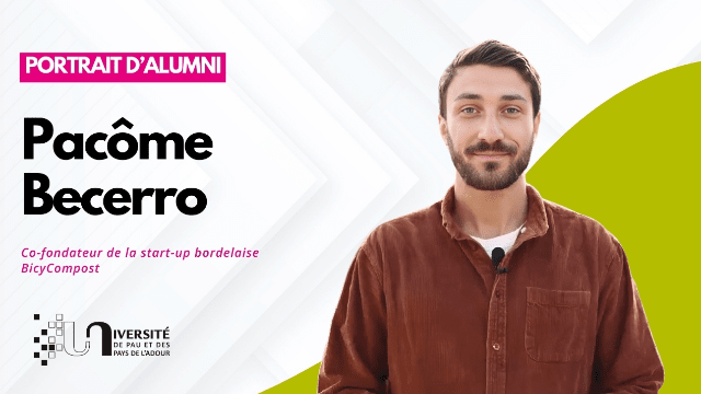 Pacôme Becerro, co-fondateur de la start-up bordelaise BicyCompost  