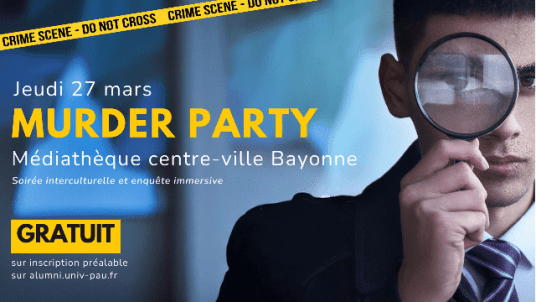 Soirée interculturelle et enquête immersive : Murder party à la médiathèque centre-ville de Bayonne ! Qui a tué M. Rédat ?