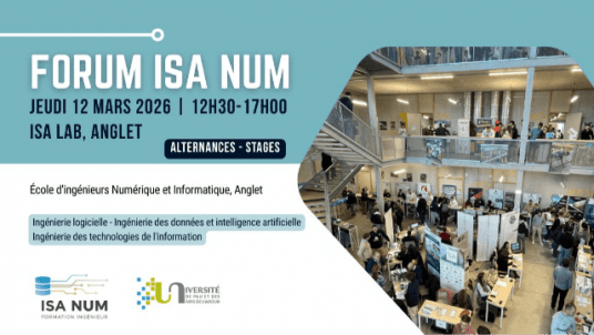 Première édition du Forum ISA NUM - école d'ingénieurs numériques et informatiques à Anglet
