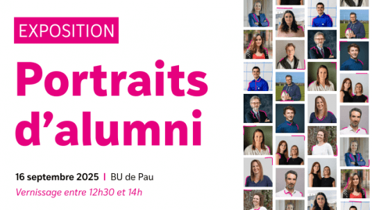 Vernissage : les portraits d’alumni s’exposent à la Biblithèque Universitaire de Pau !